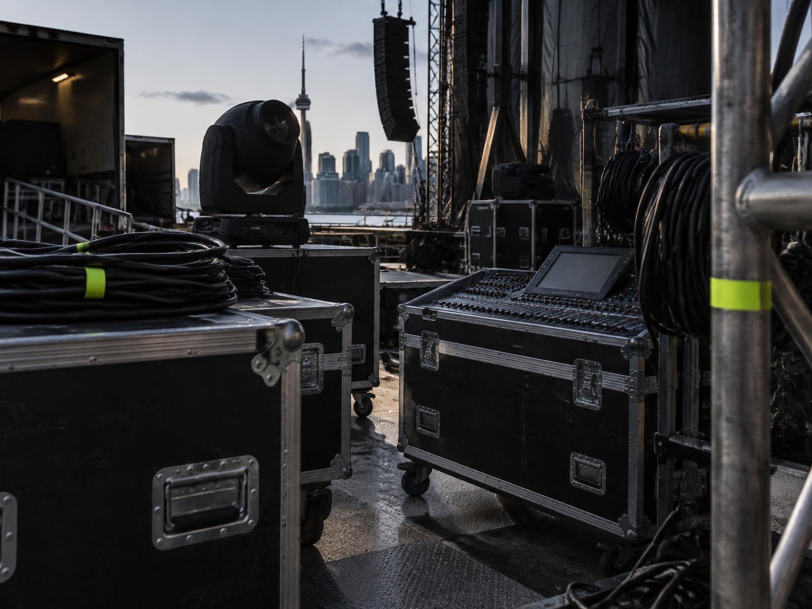 Professional event production equipment and lighting infrastructure in Toronto